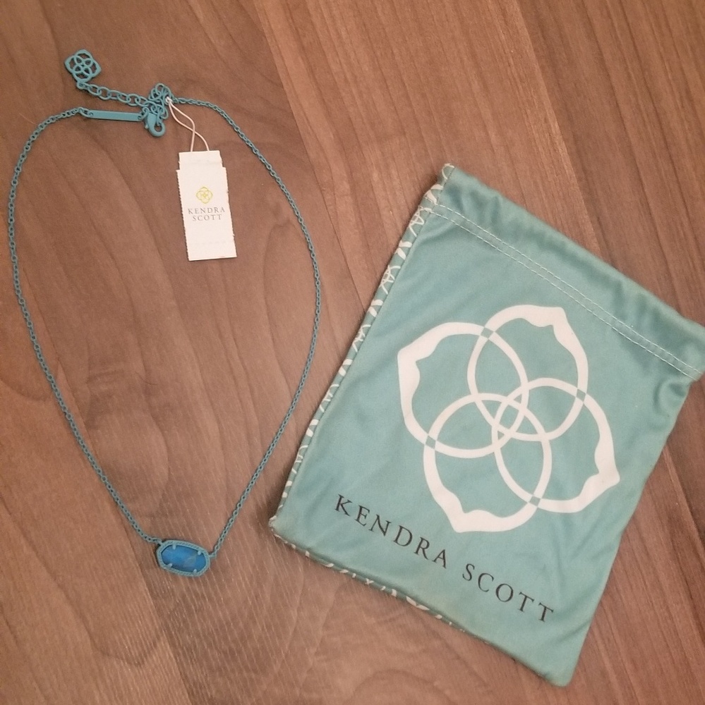 NWT Kendra Scott Elisa Necklace (Blue)